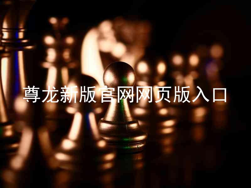 尊龙新版官网网页版入口